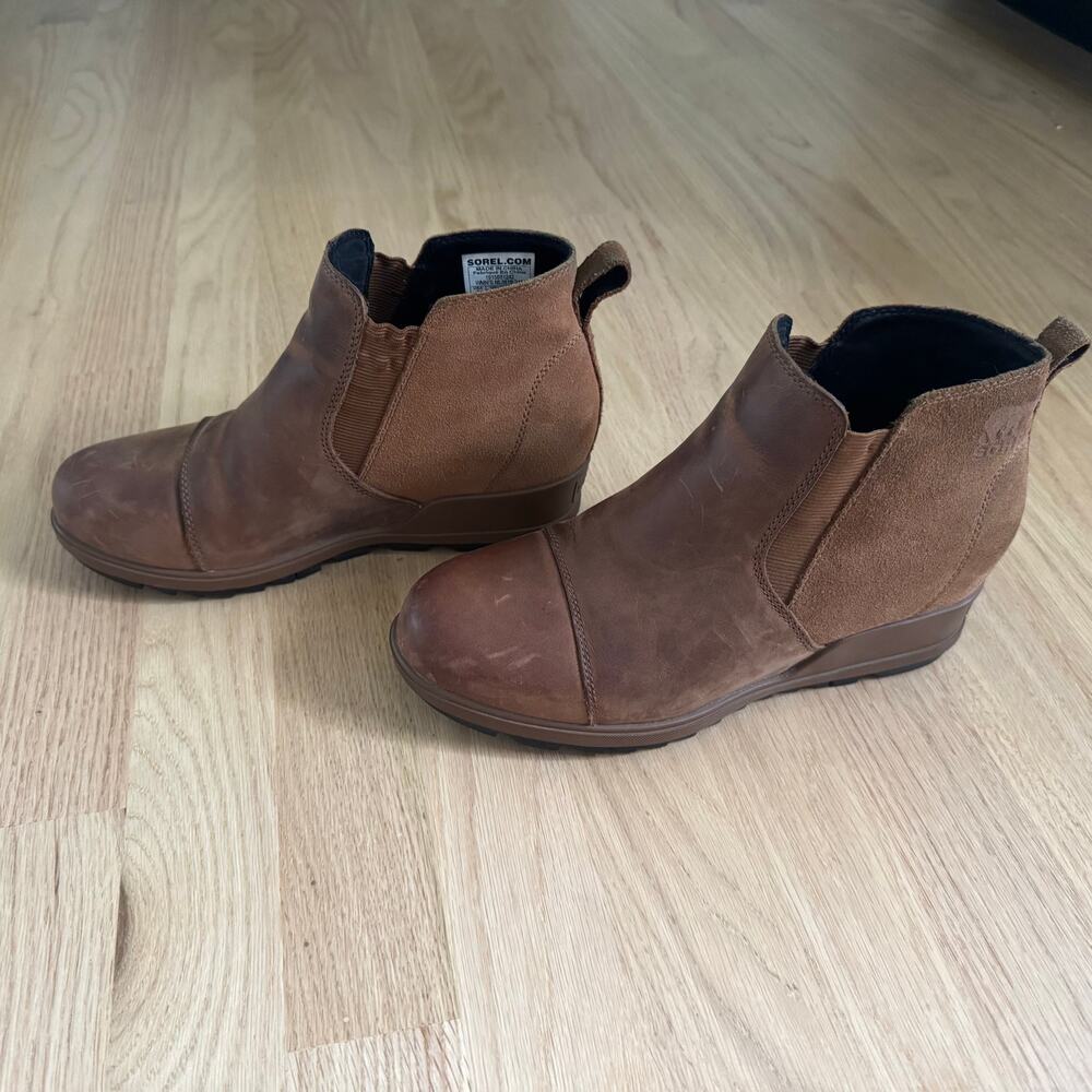 Sorel Brown Two Toned Women’s Ankle Boots in Size 8